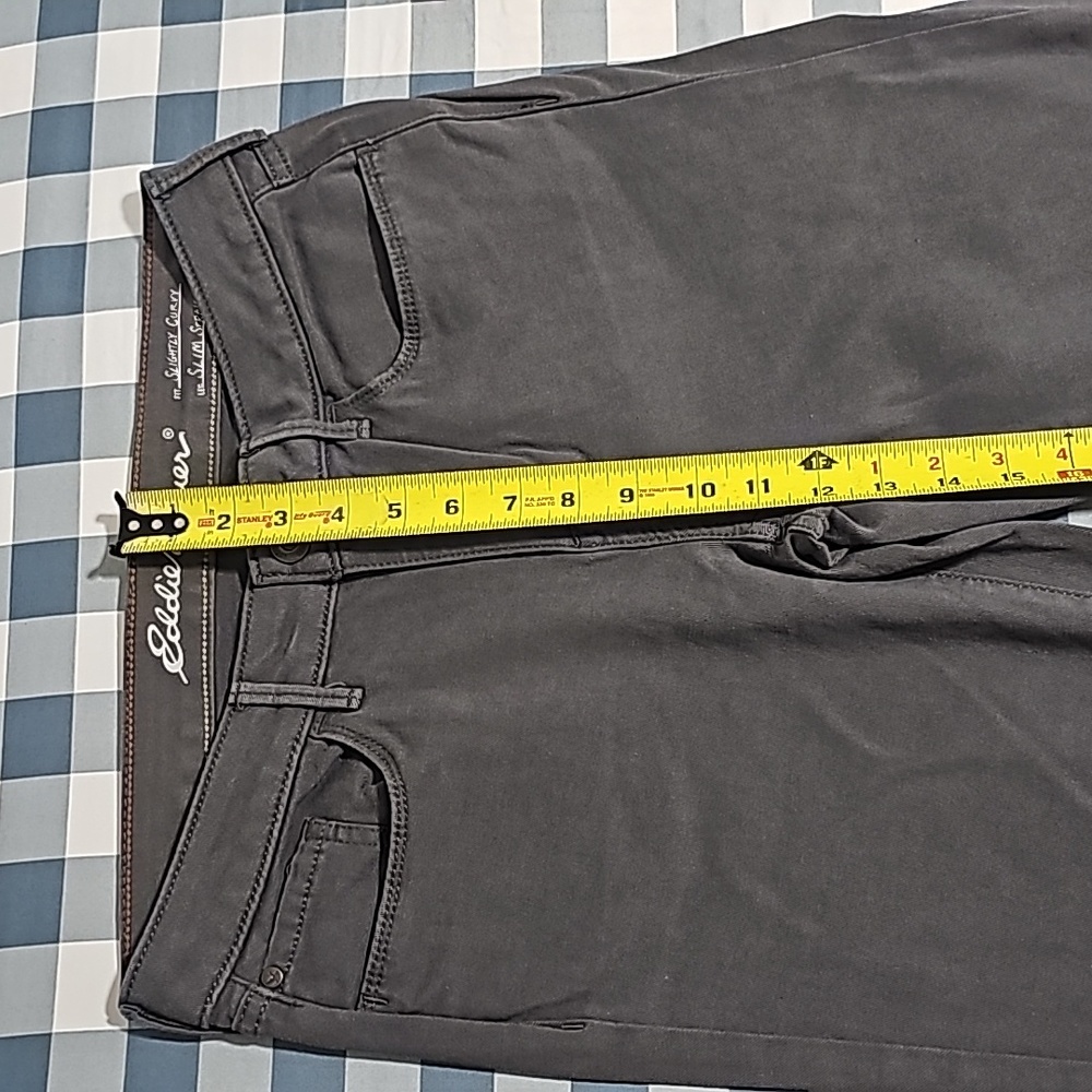 Eddie Bauer  Grey Elysian Slightly-Curvy High-Rise Slim Straight  Pant - Picture 7 of 16